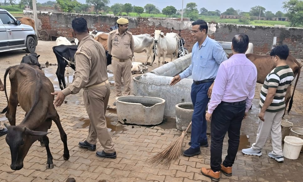गोवर्धन क्षेत्र की सभी गौशालाओं का हुआ निरीक्षण, व्यवस्थाएं सुधारने के दिए निर्देश